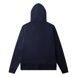 Edmmond Studios - Duck Patch Hoodie mit Reißverschluss aus Bio-Baumwolle | Marineblau
