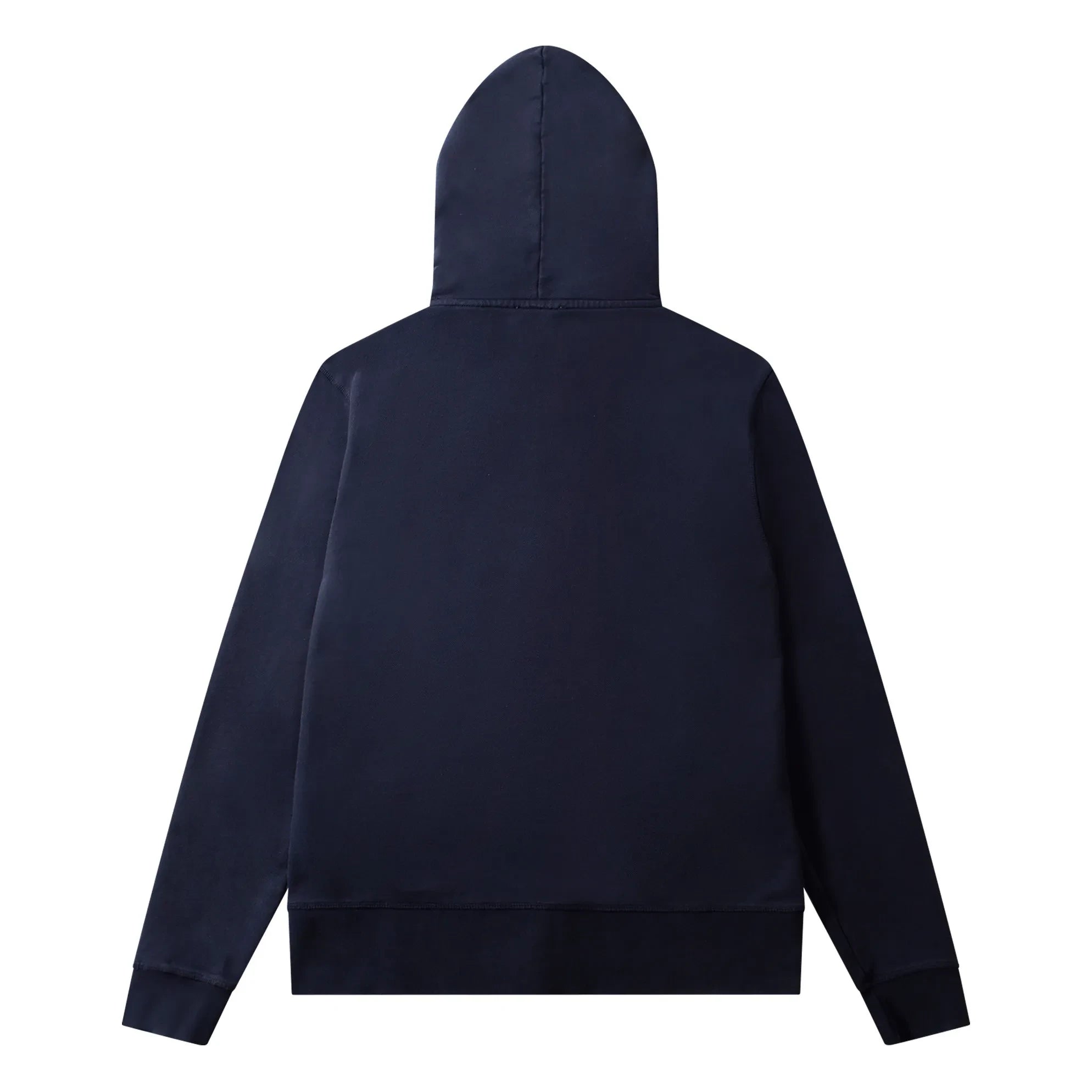 Edmmond Studios - Duck Patch Hoodie mit Reißverschluss aus Bio-Baumwolle | Marineblau