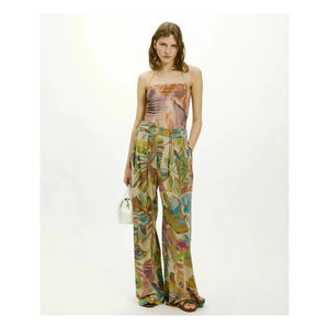 Momoni - Hose mit Aspen-Muster | Blau