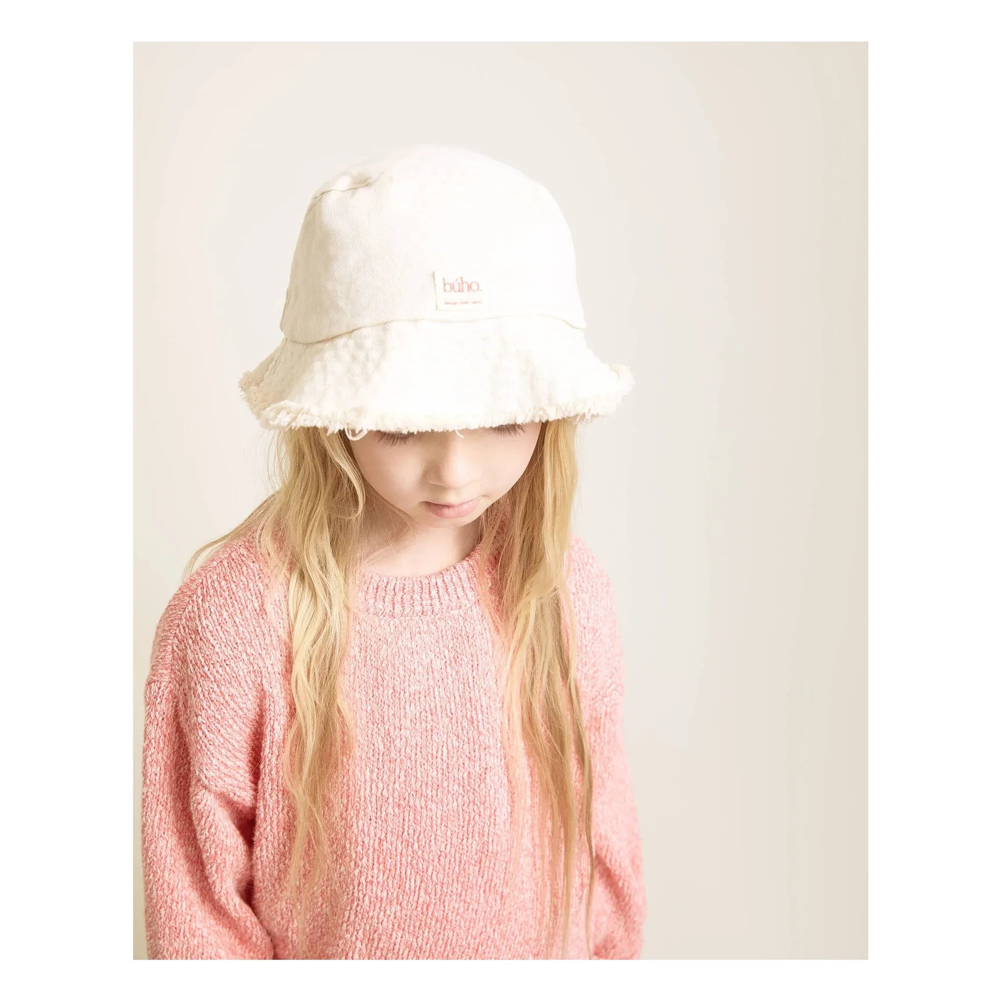 Búho - Bob Denim Effiloché Lyocell | Schmutziges Weiß