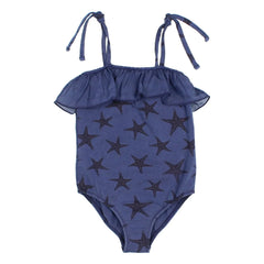 Búho - Etoiles de Mer Badeanzug Lycra Bio-Baumwolle | Marineblau