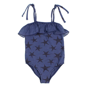 Búho - Etoiles de Mer Badeanzug Lycra Bio-Baumwolle | Marineblau