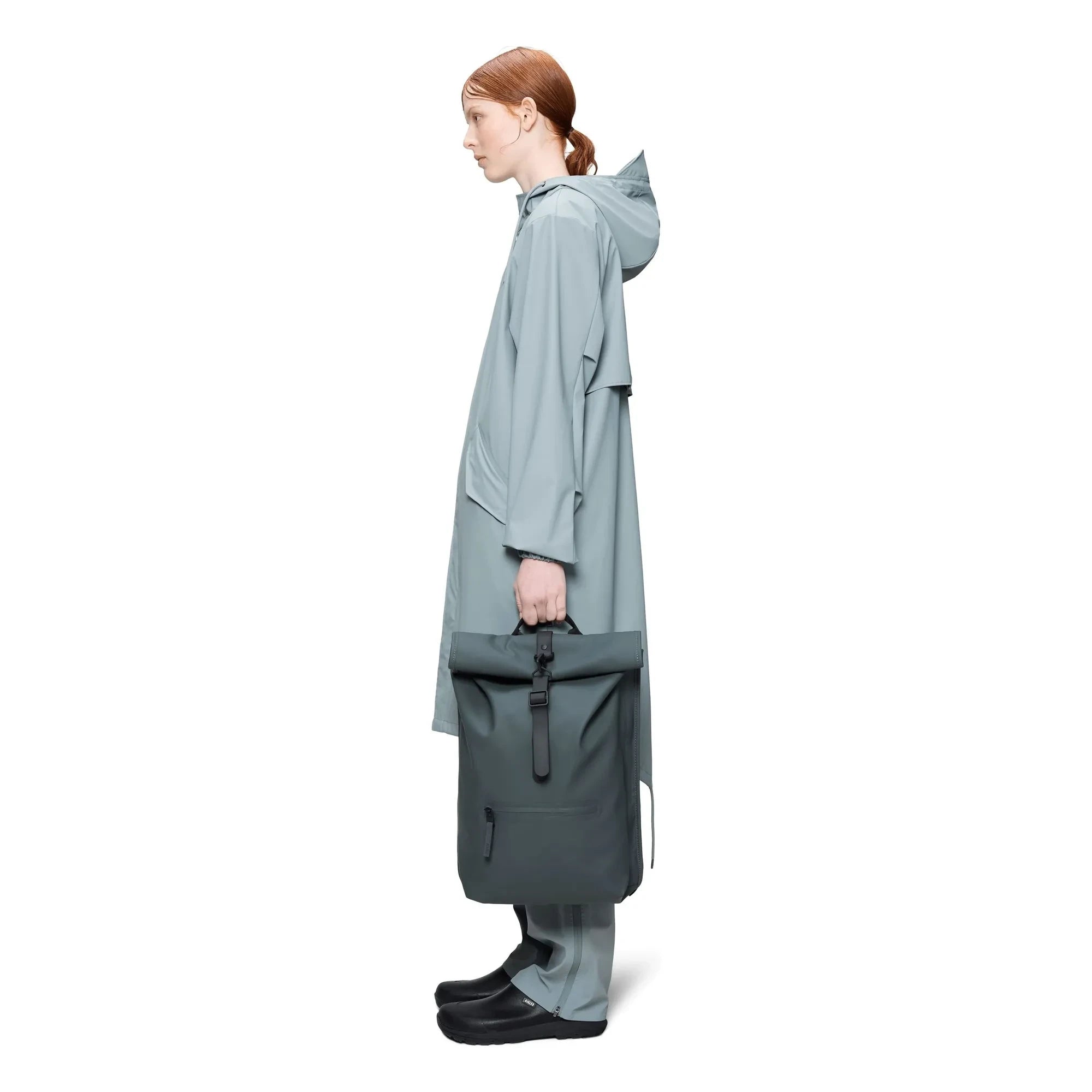Rains - Rolltop W3 Rucksack | Dunkelgrau