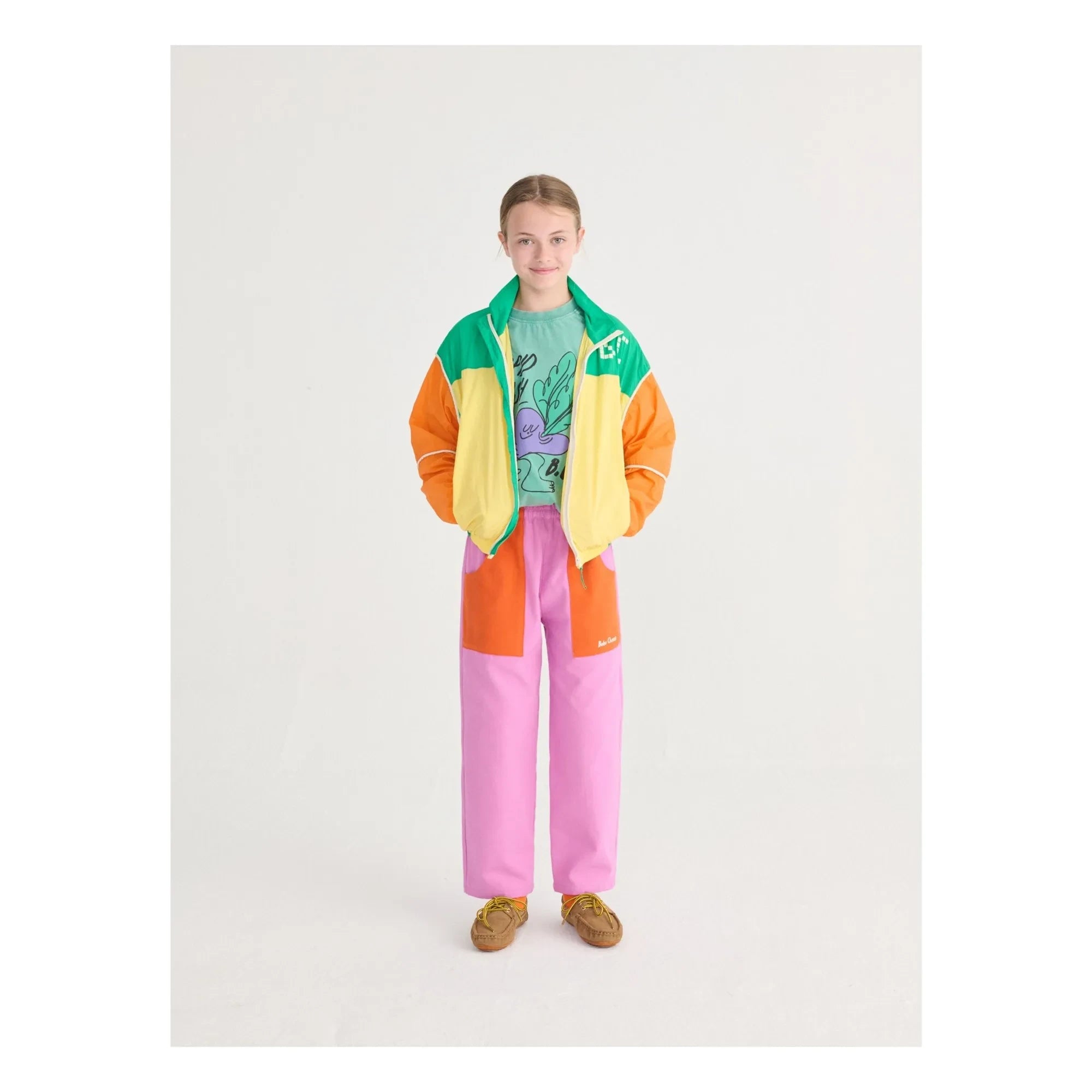 Bobo Choses - BC Colorblock Recycelte Faser Trainingsjacke | Gelb