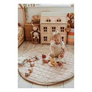 Play and Go - Noomad Lauflern-Tasche / Matte - Streifen | Senf