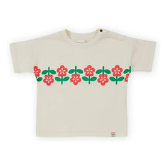 Goldie + Ace – Blumen-T-Shirt | Ivory