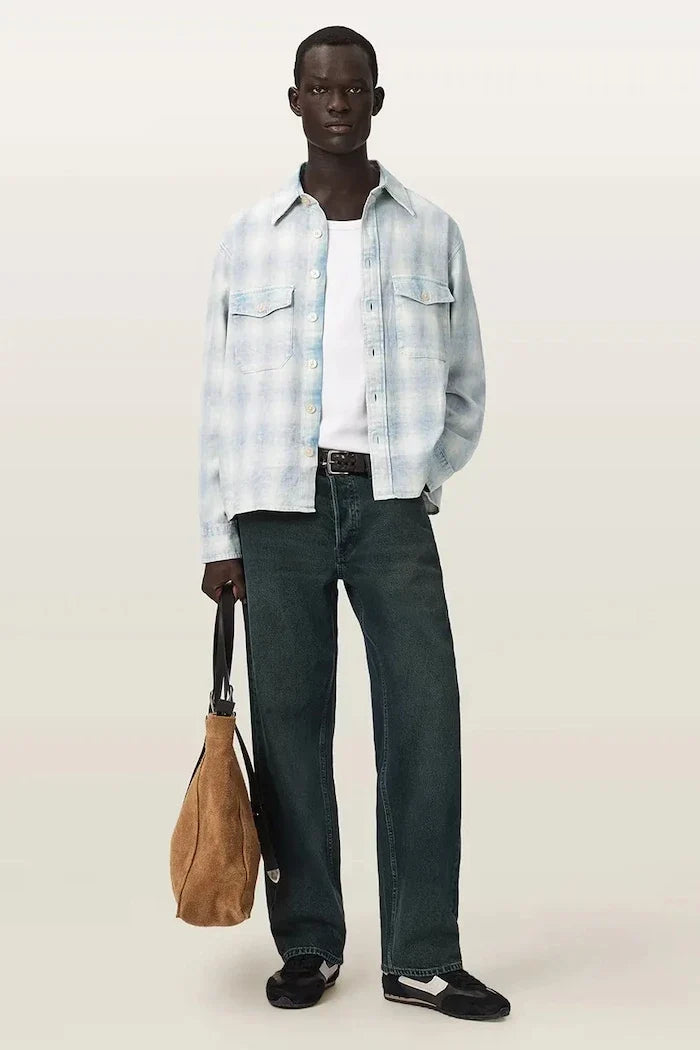 AllSaints pamuk erkek gömlek SANTOS