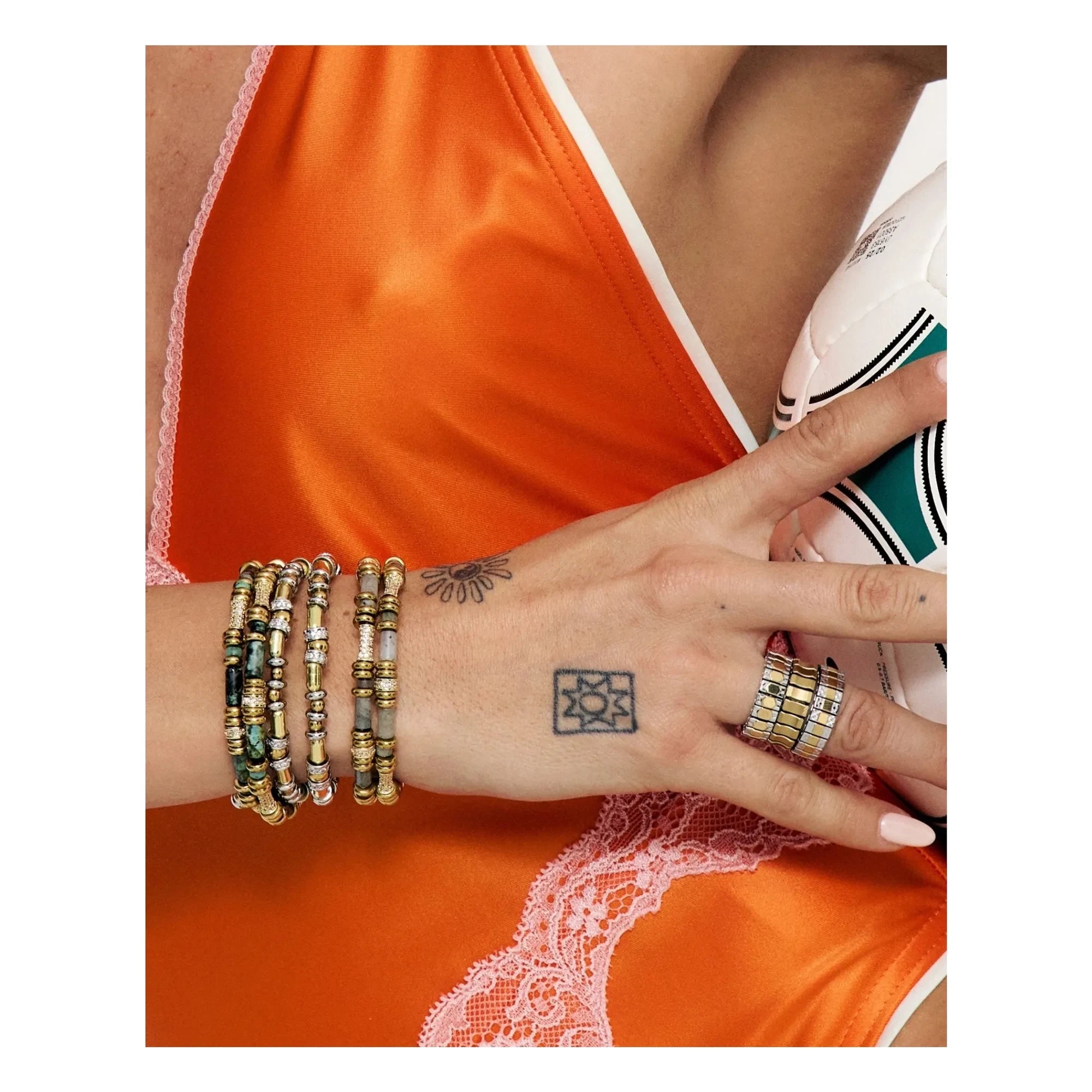 Sigal - Yara Shiny Armband | Grün