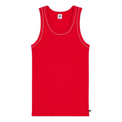 Petit Bateau - Rot geripptes Unterhemd