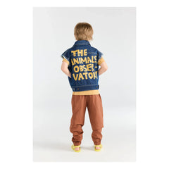 The Animals Observatory – Ärmellose Jeansjacke aus Bio-Baumwolle „Hog“ | Dunkelblau