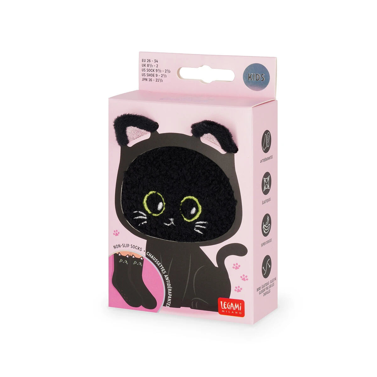 Legami - Rutschfeste Kitty Kinderstrümpfe - Perfekte Passform!