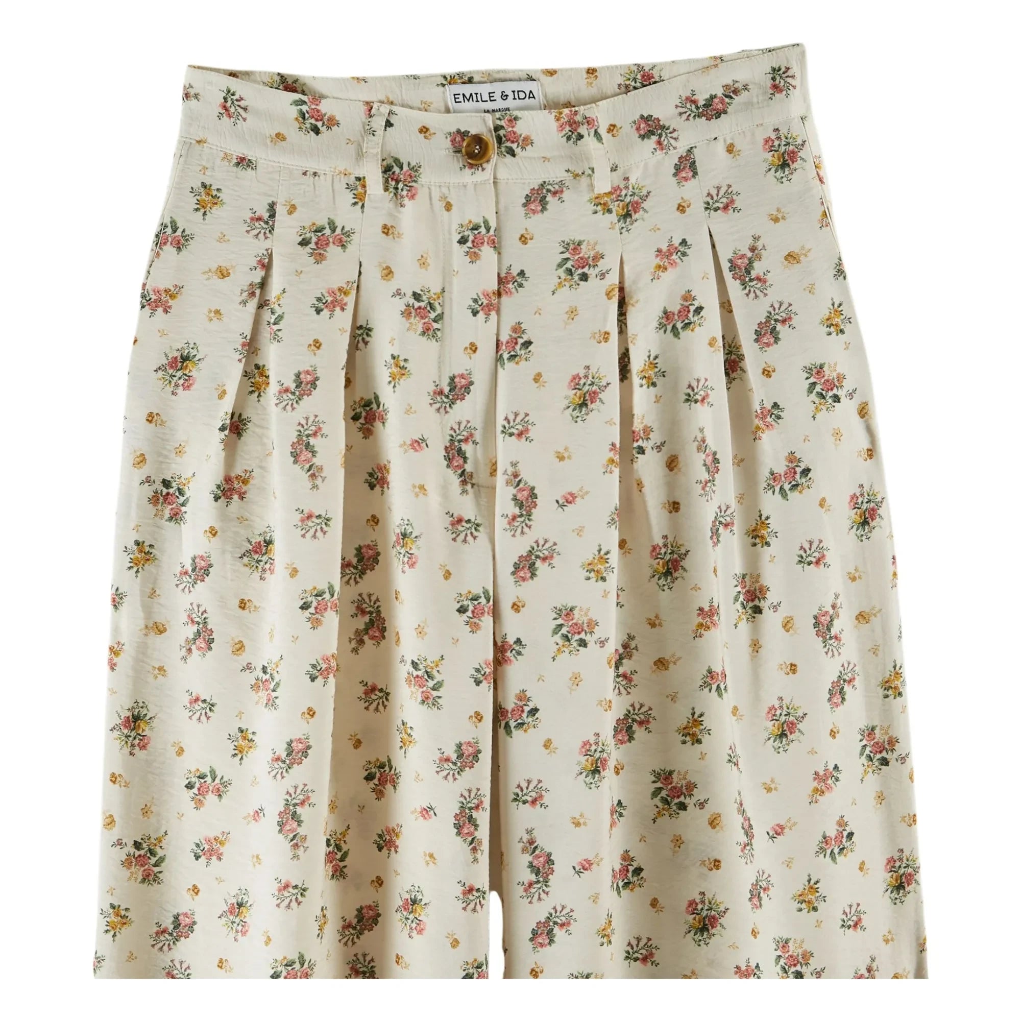 Emile et Ida - Bedruckte Hose | Creme
