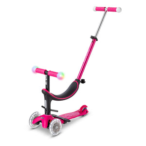 Micro - Mini 3'ü 1 Arada LED scooter | Ahududu Kırmızısı