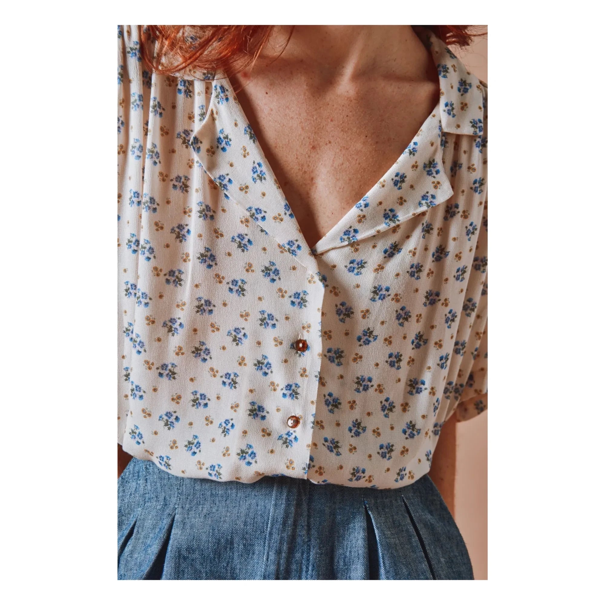 Emile et Ida - Leinen- und Baumwollhose | Marineblau