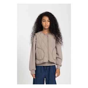 Smallable Kid - Ärmellose Stepp-Cheer-Jacke | Dunkelgrau
