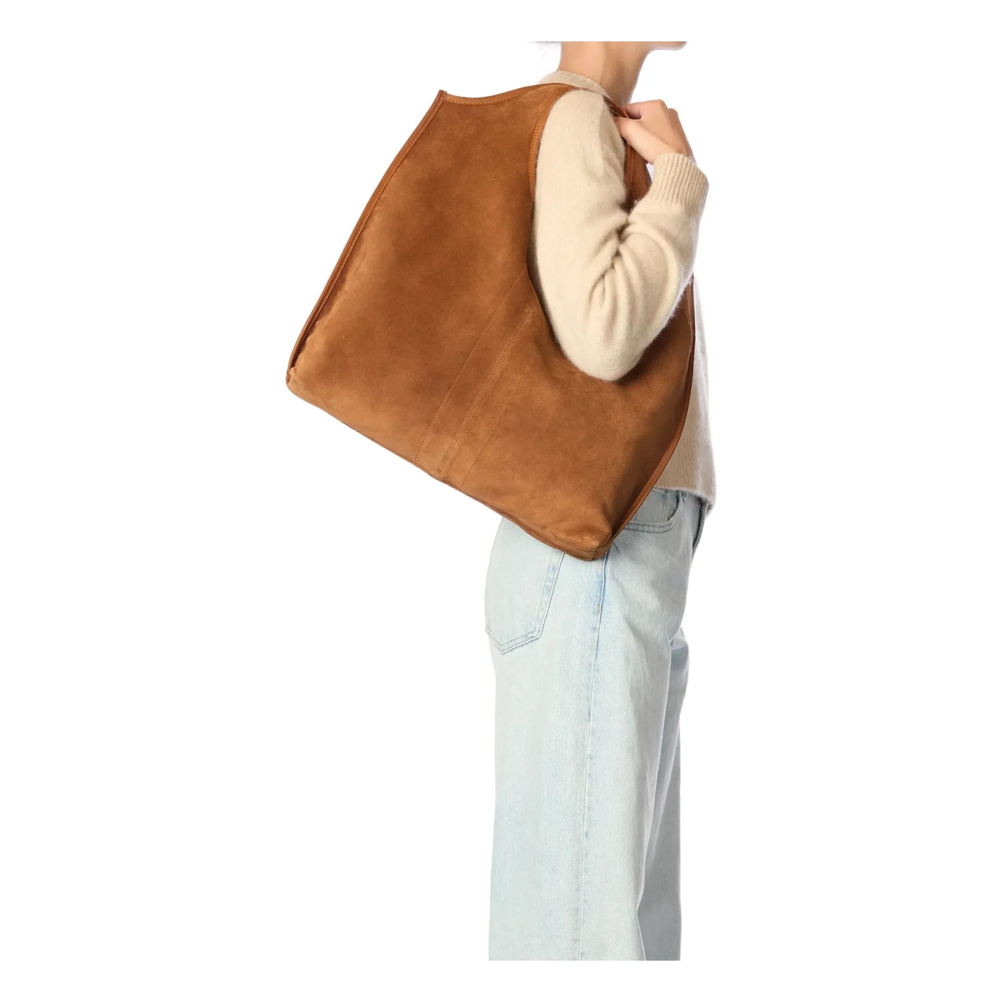 Jérôme Dreyfuss - Paco Samt Crust Tote Bag | Karamell