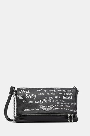 Deri çanta ZADIG&VOLTAIRE ROCKY II GRAFFITI