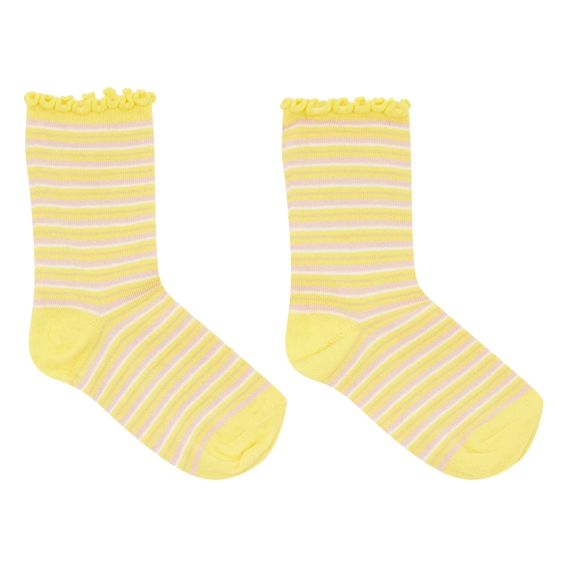 Smallable Kid - Gestreifte Lolita Socken | Gelb