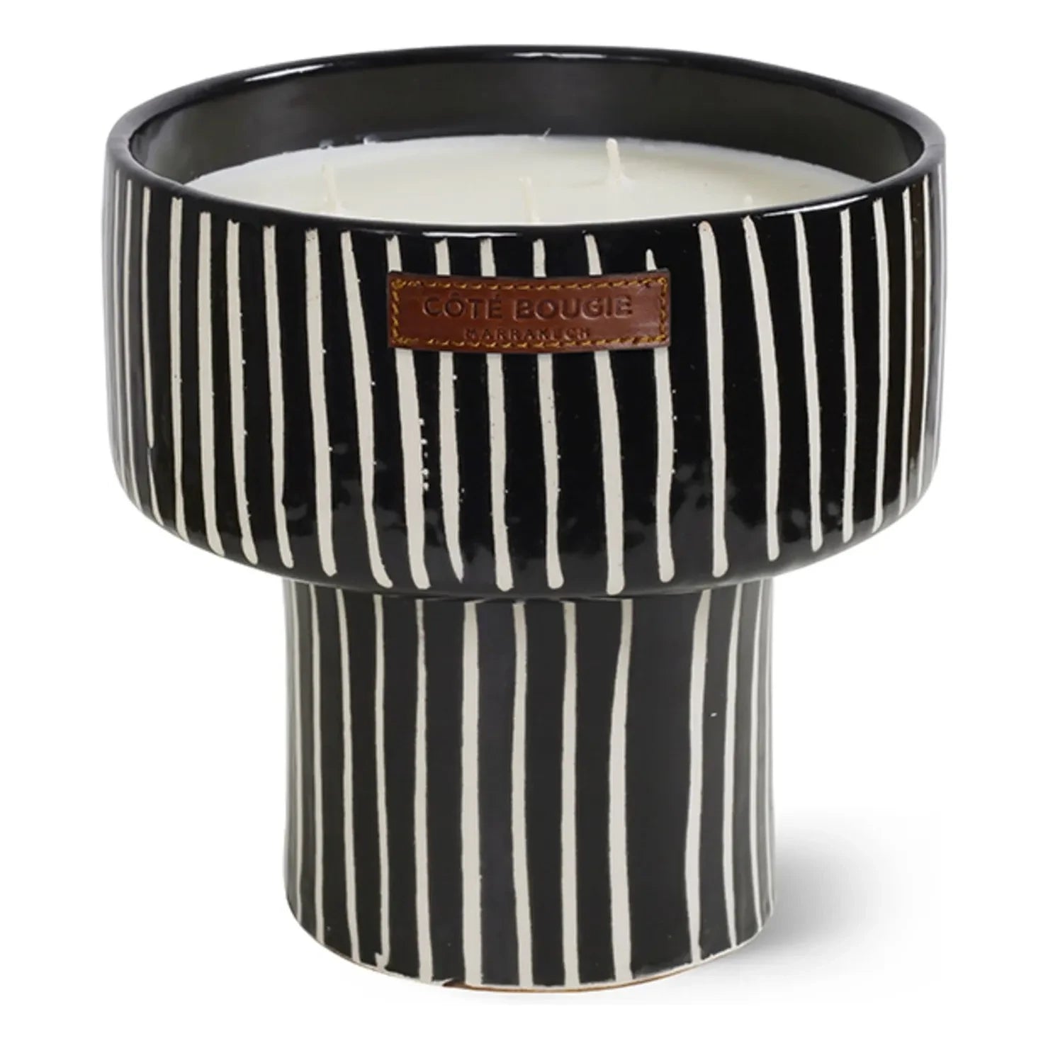 Côté Bougie - Zebra-Muster Coupe - Mandarin Majorelle