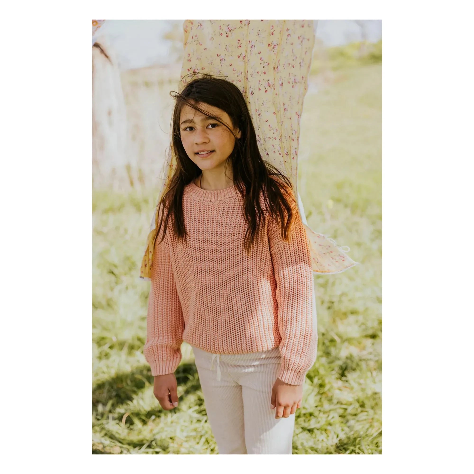 Yuki – Oversize-Pullover aus Bio-Baumwolle | Pfirsich