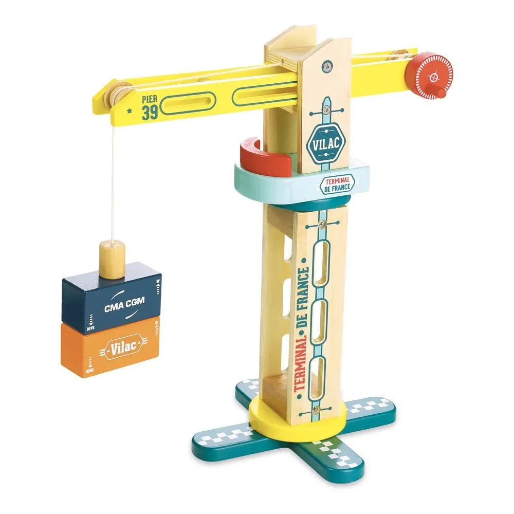Vilac - Magnetischer Holz-Dockkran