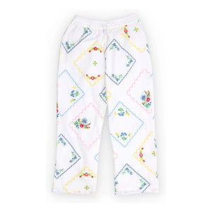 the new society - Jacinthe Fleuri Bestickte Hose | Weiß