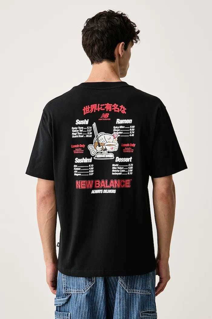 New Balance erkek pamuklu tişört Ramen
