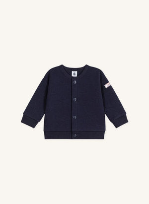 Petit Bateau - Strickjacke aus Bio-Baumwolle | Nachtblau