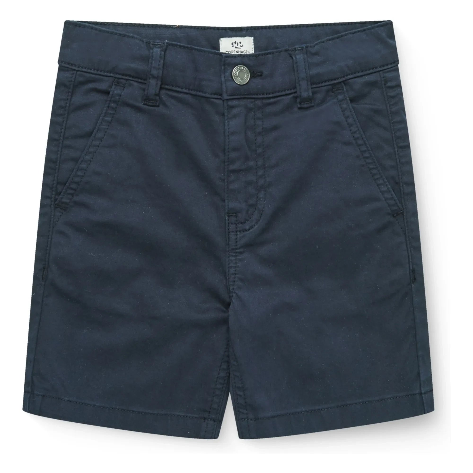 Copenhagen Colors - Bio-Baumwoll-Twill-Shorts mit Saumnaht | Marineblau