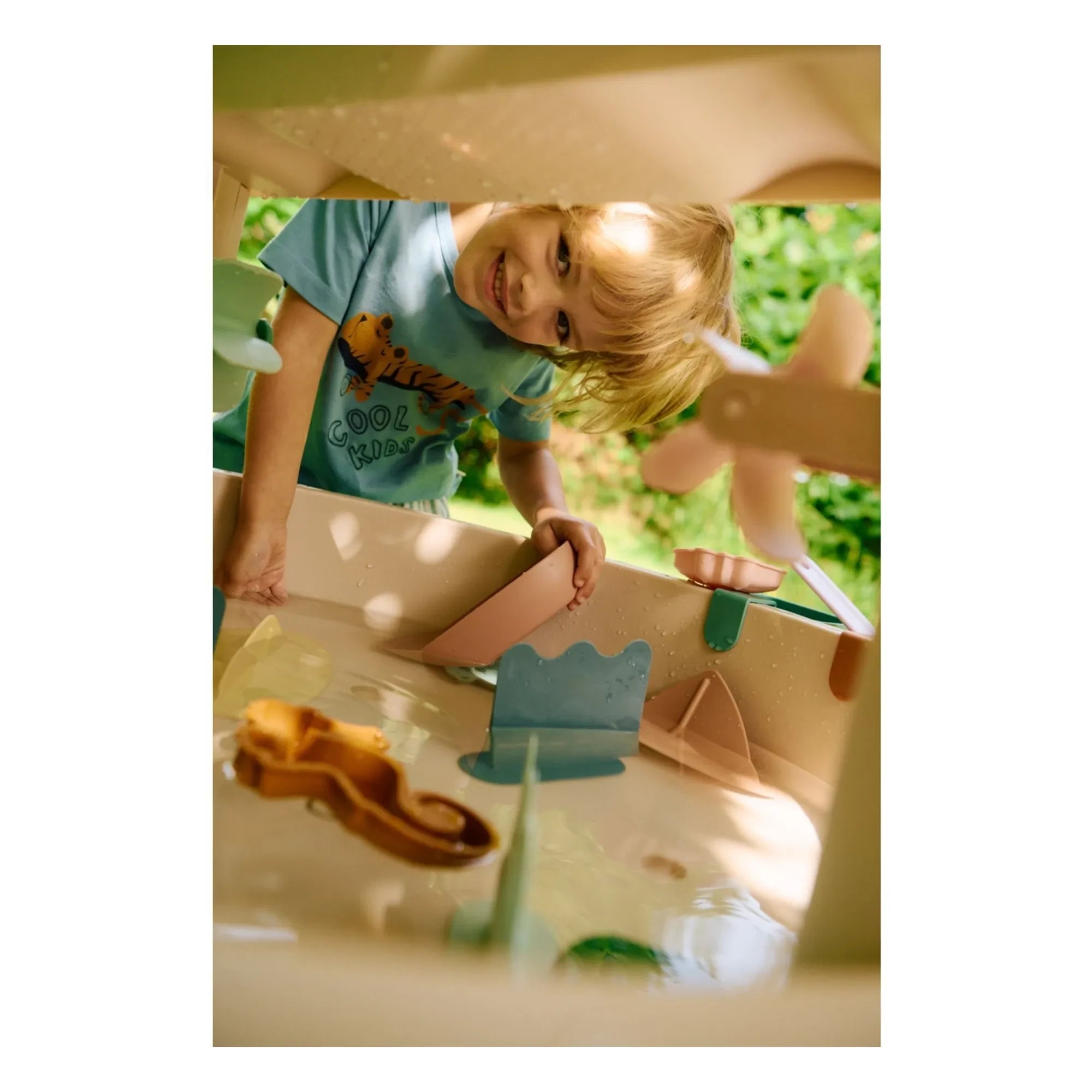 Liewood - Apia Tiger Bio-Baumwoll-T-Shirt | Blau
