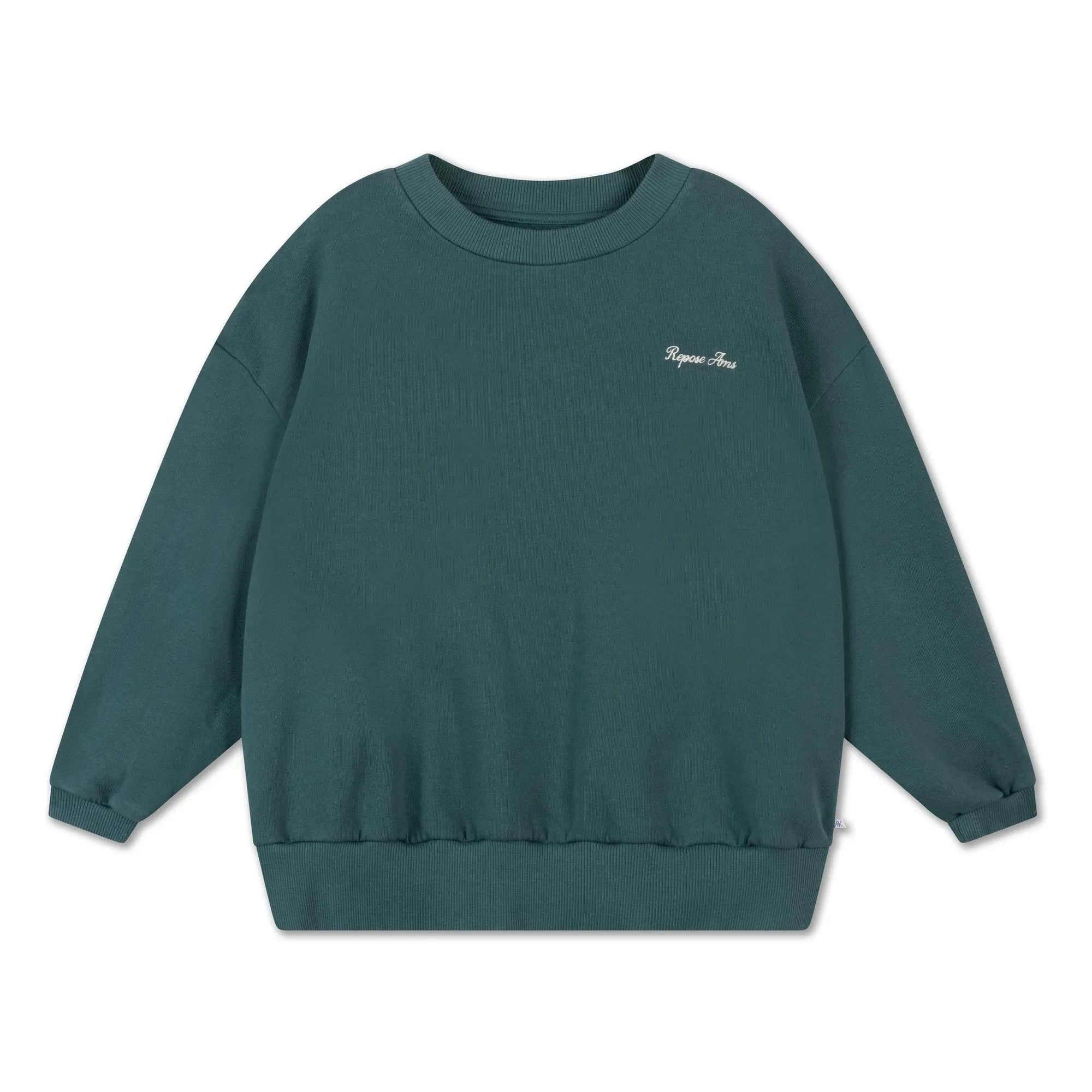 Repose AMS - Cozydrop Logo-Sweatshirt Bio-Baumwolle | Grün