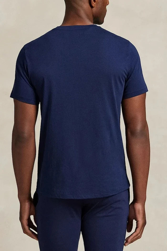 Kısa Kollu Pamuklu Pijama Üstü Polo Ralph Lauren