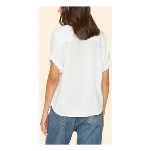 Xirena - Cruz Bluse aus Baumwollmusselin | Weiß