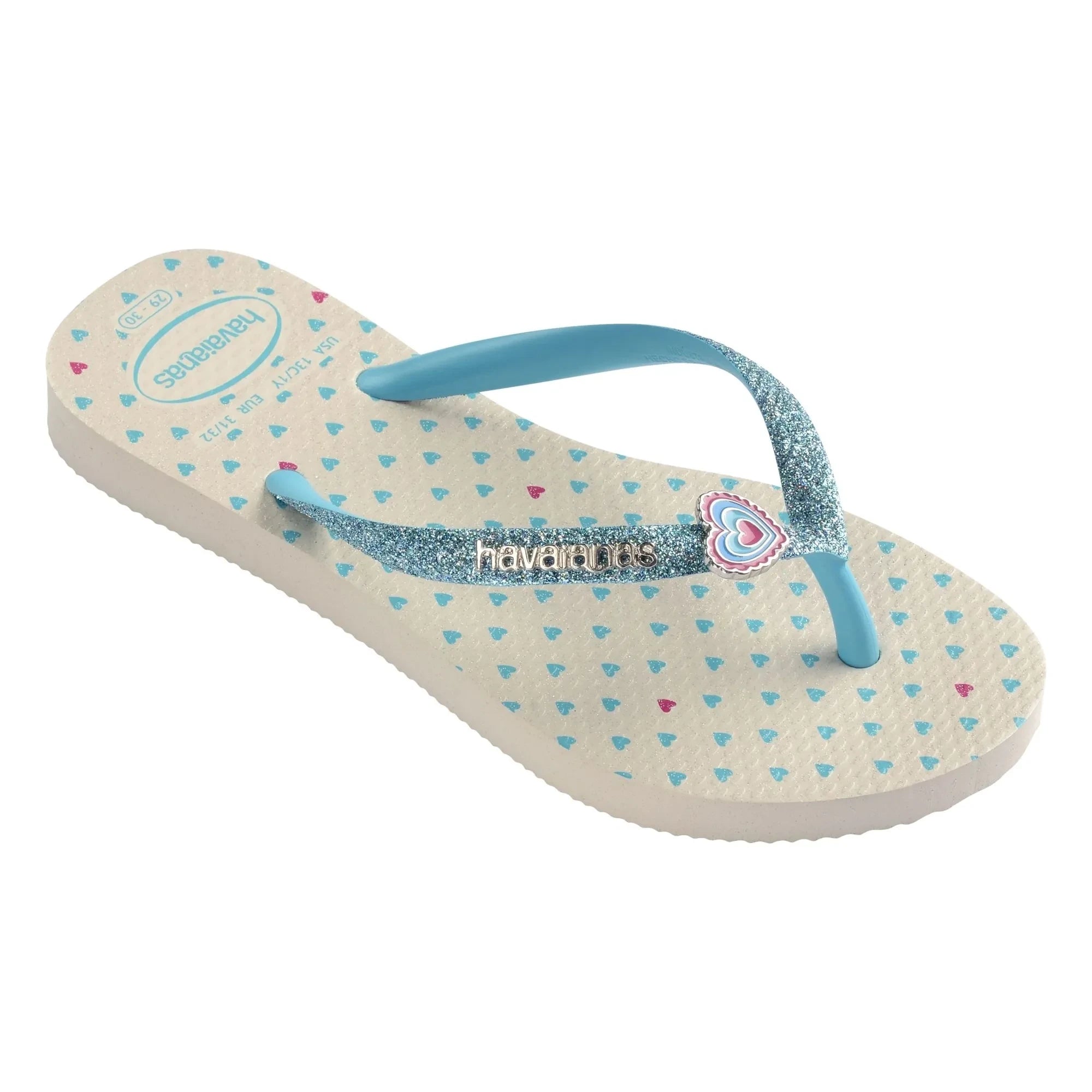 Havaianas - Glitzernde flache Zehentrenner | Beige
