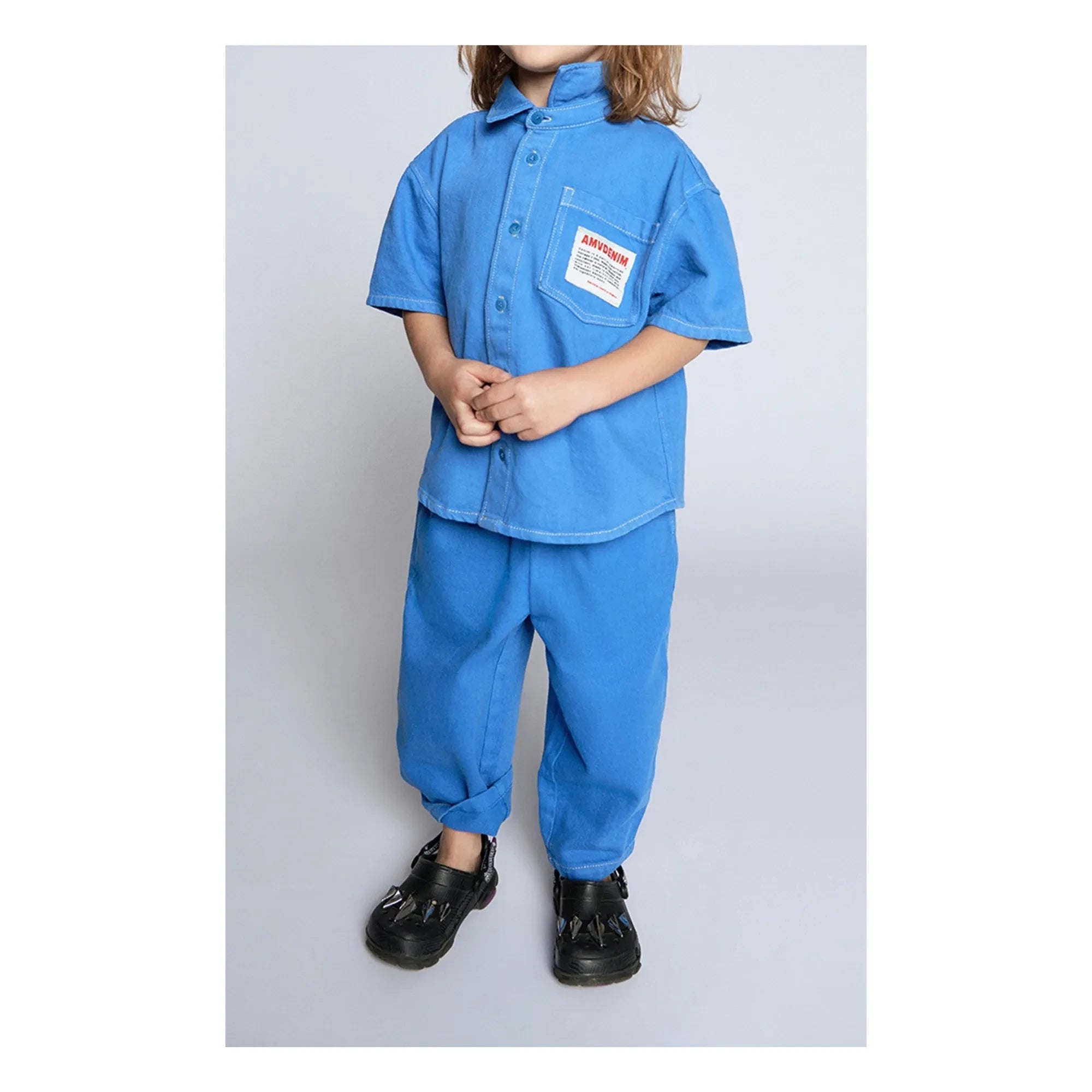 American Vintage - Pusway Bio-Baumwoll-Denim-Hose | Blau