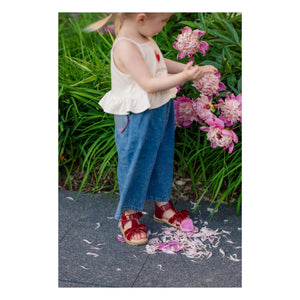 Petit Nord - Sandalen Gry | Kirschrot