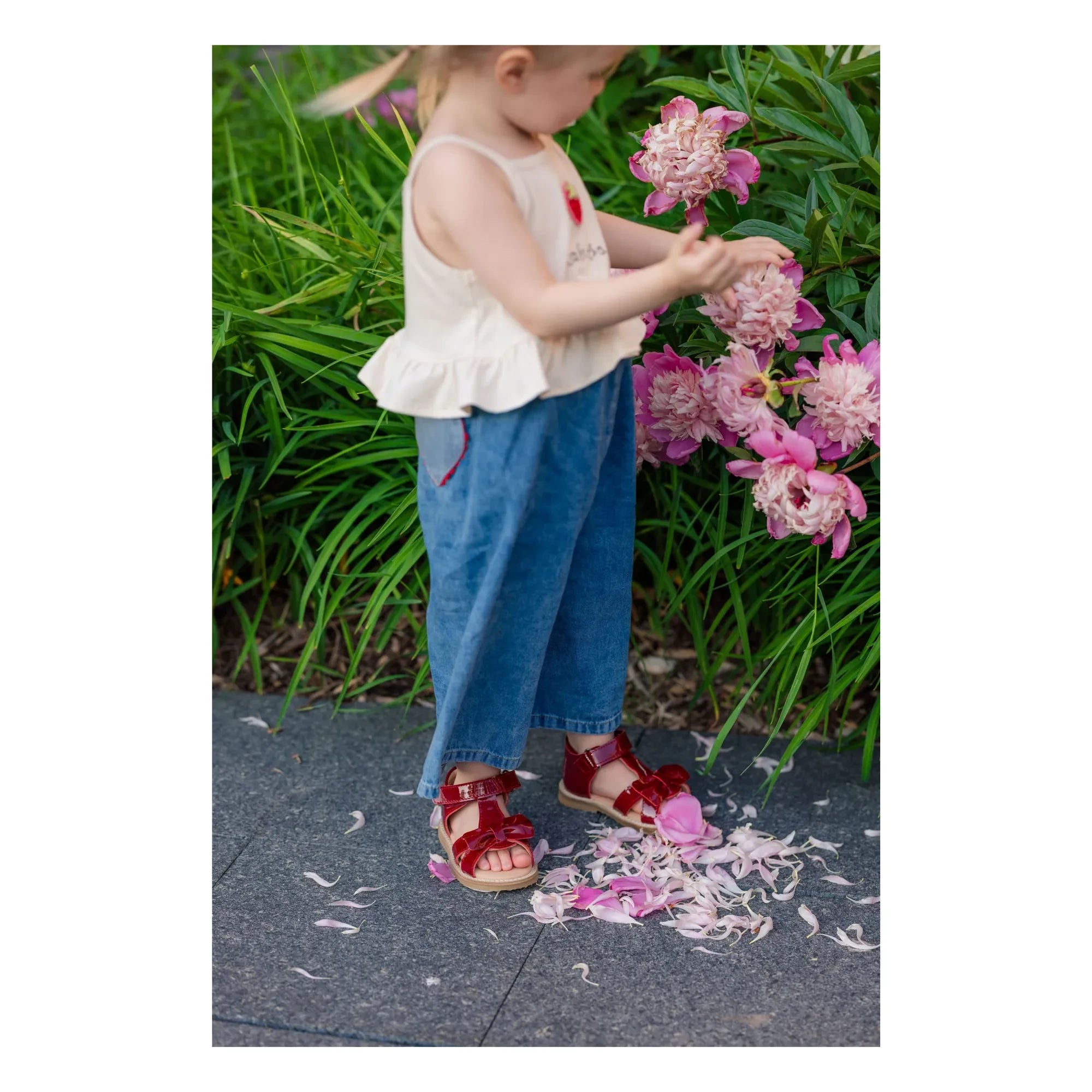 Petit Nord - Sandalen Gry | Kirschrot