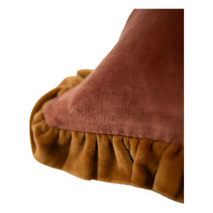 Olsson & Jensen - Samtkissenbezug Doris | Rostfarben