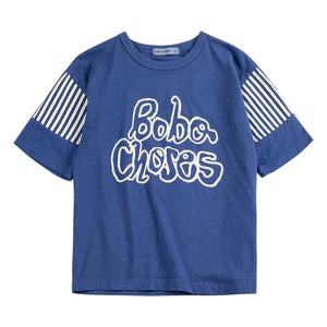 Bobo Choses - Bobo Choses Gestreiftes T-Shirt aus Bio-Baumwolle | Blau