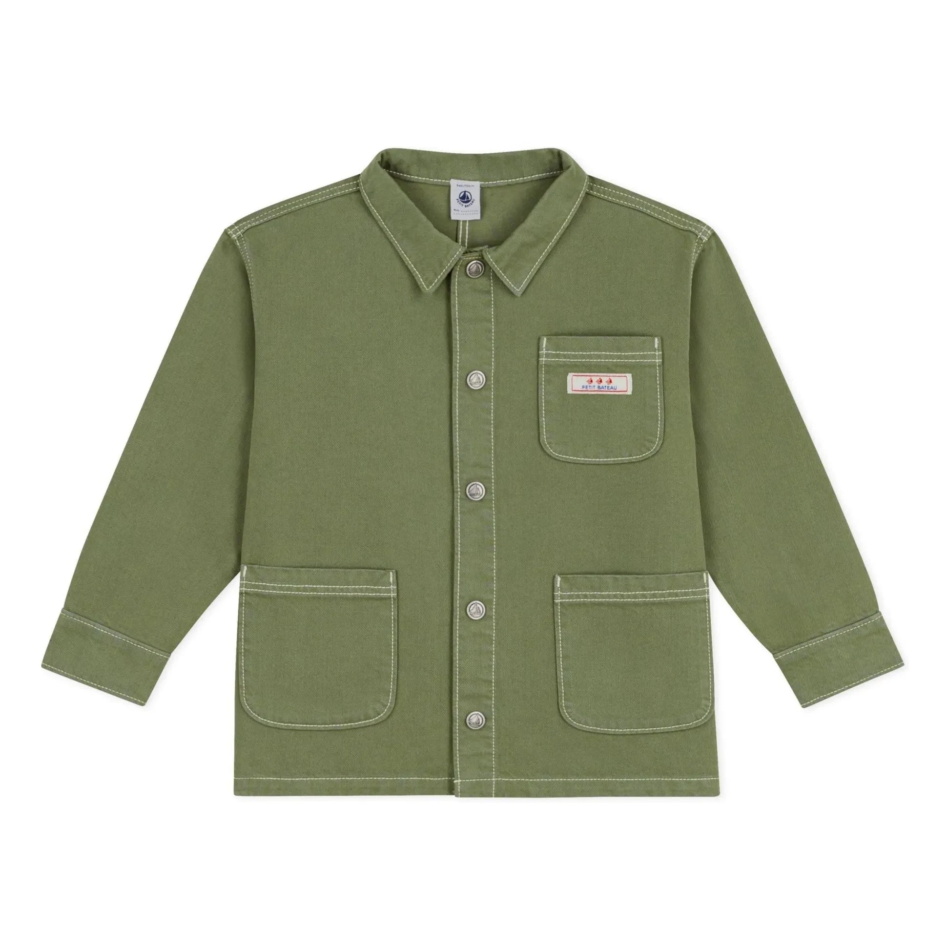 Petit Bateau – Jacke aus Bio-Baumwoll-Denim | Khaki