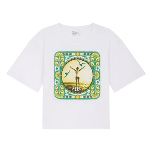 Leon & Harper - Feel Your Soul T-Shirt Bio-Baumwolle | Weiß
