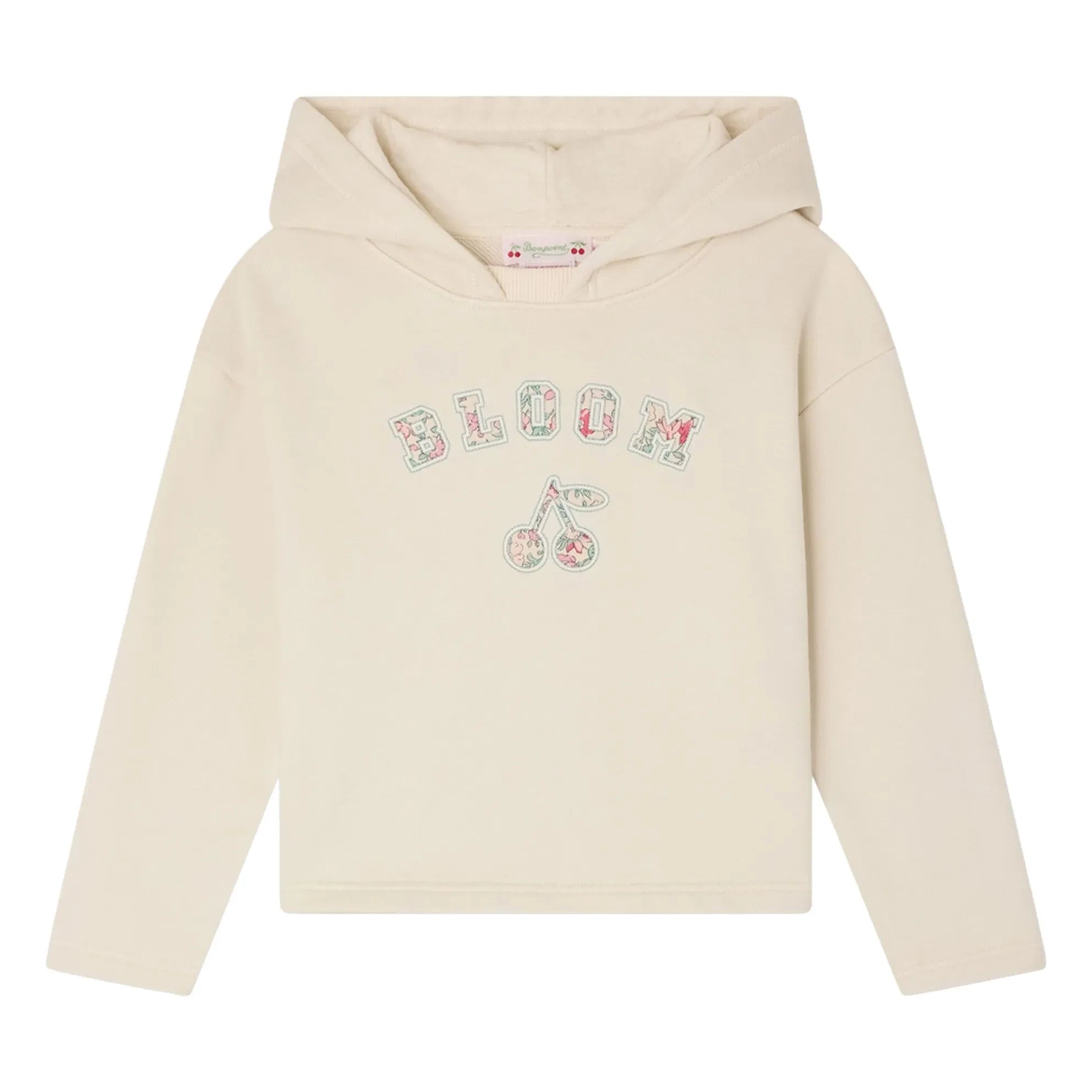 Bonpoint - Carmine Kapuzen-Sweatshirt aus Bio-Baumwolle | Kreide