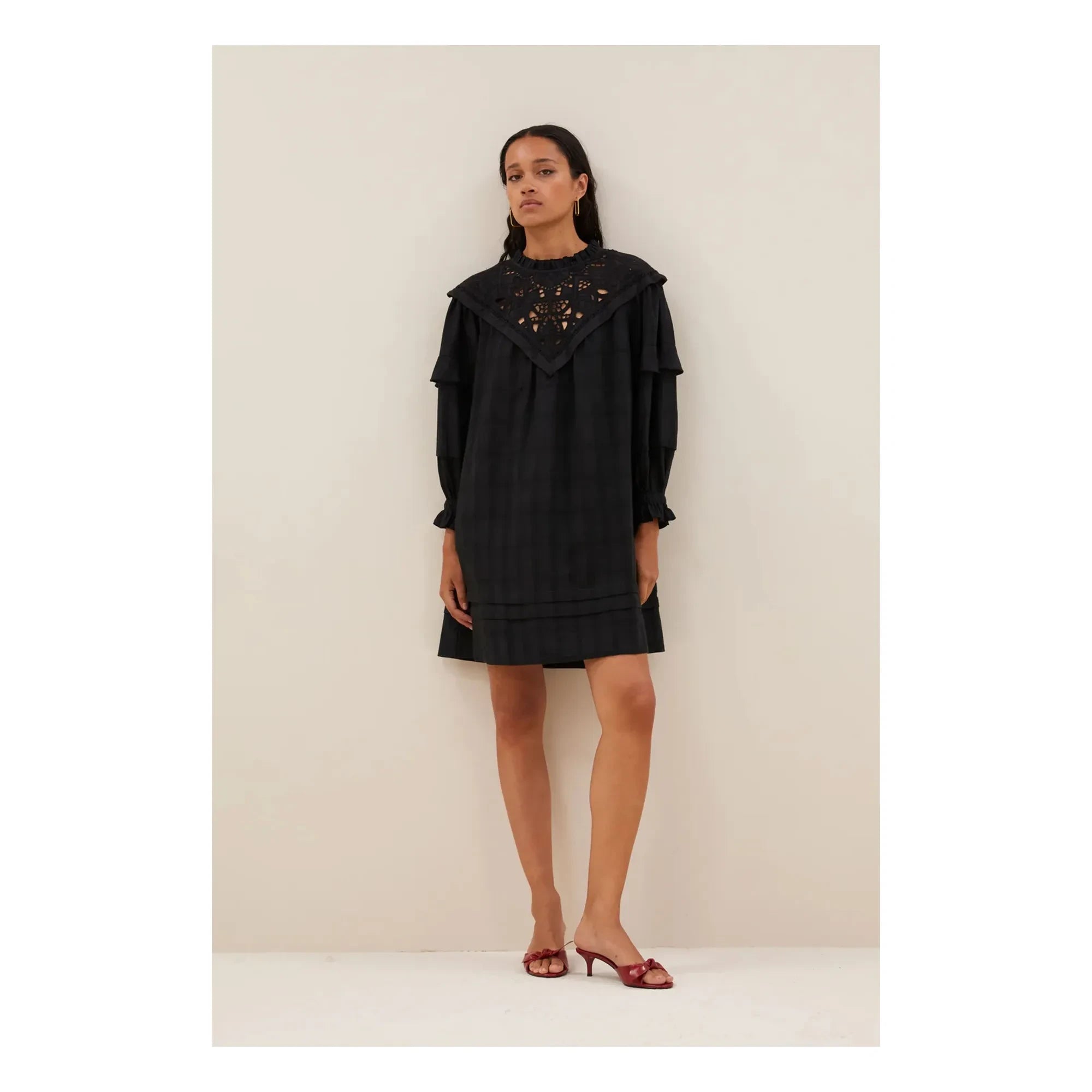 By Bar – Bowie Leinenkleid | Schwarz