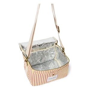 Studio Noos - Streifige Kühltasche | Blasses Gelb