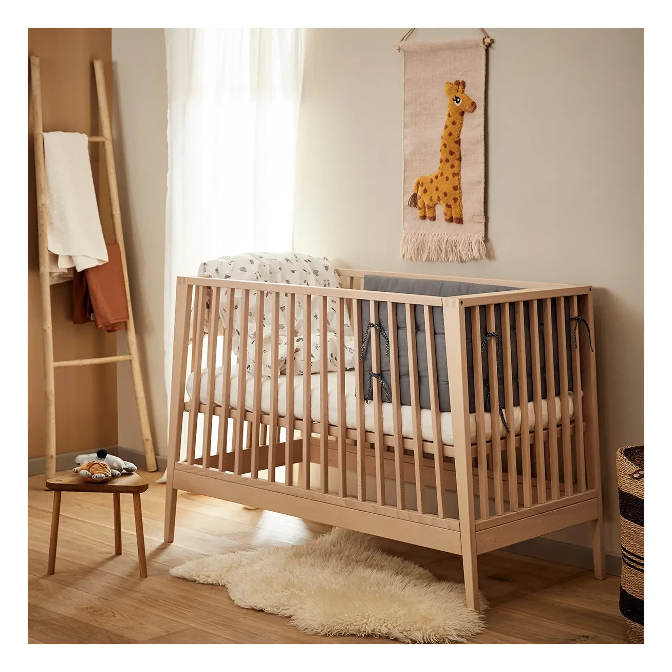 Leander - Linea und Luna Bio-Baumwolle Nestchen | Grau