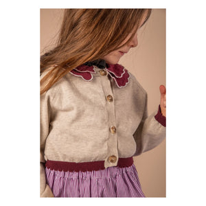 Loir - Chiné Bolero Strickjacke | Beige