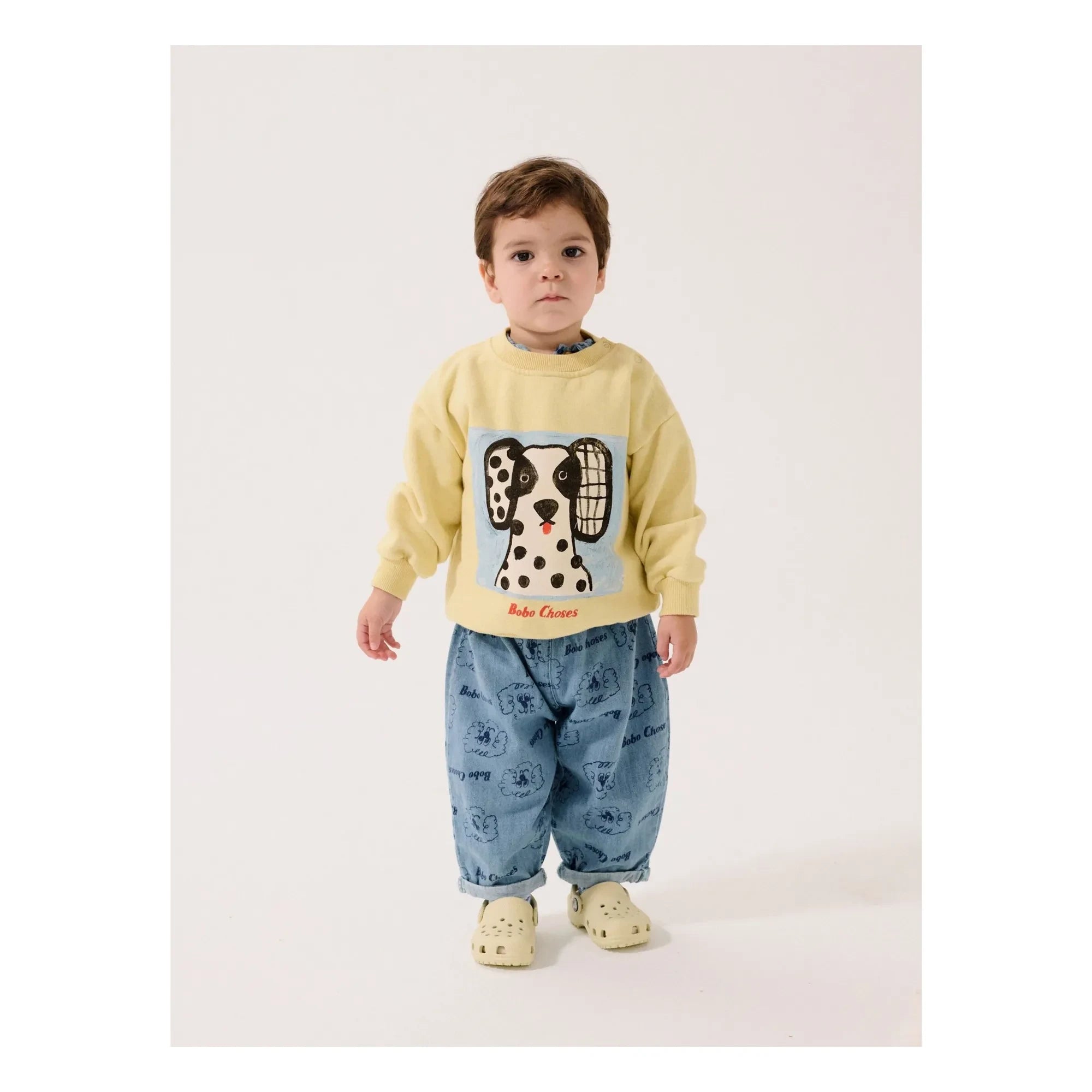 Bobo Choses - Bio-Baumwolle Baby Hund Jeanshose | Blau
