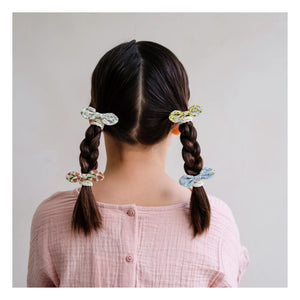 Mimi & Lula - 5er-Set Blumen-Knoten-Haargummis | Ecru
