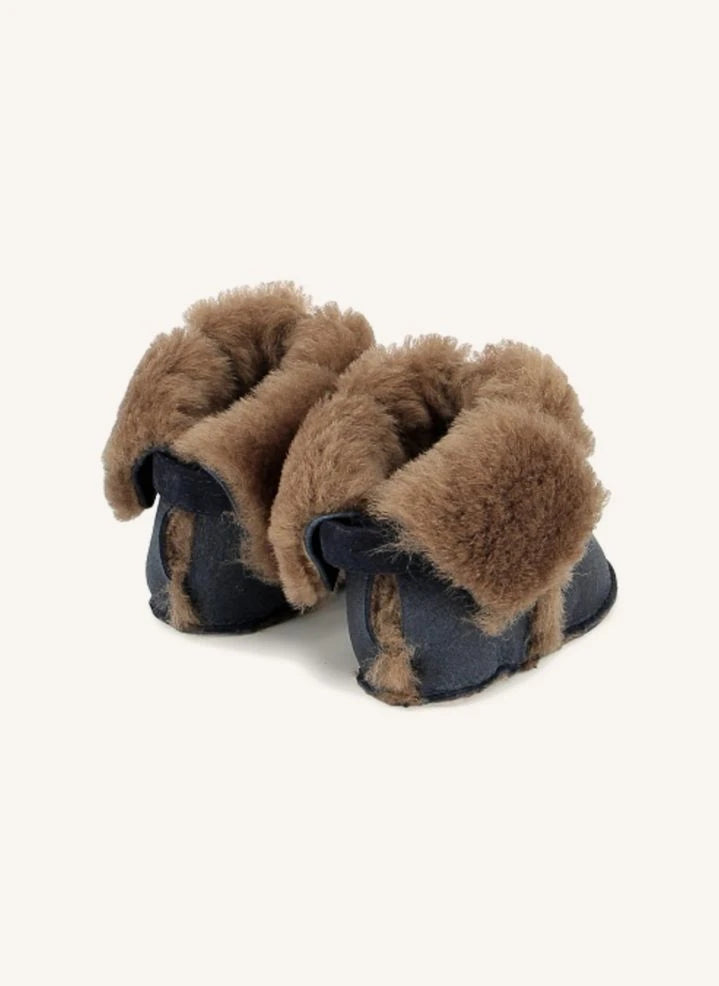Pom d'Api - Hediye Chabraque Dolgulu Terlikler | Mavi