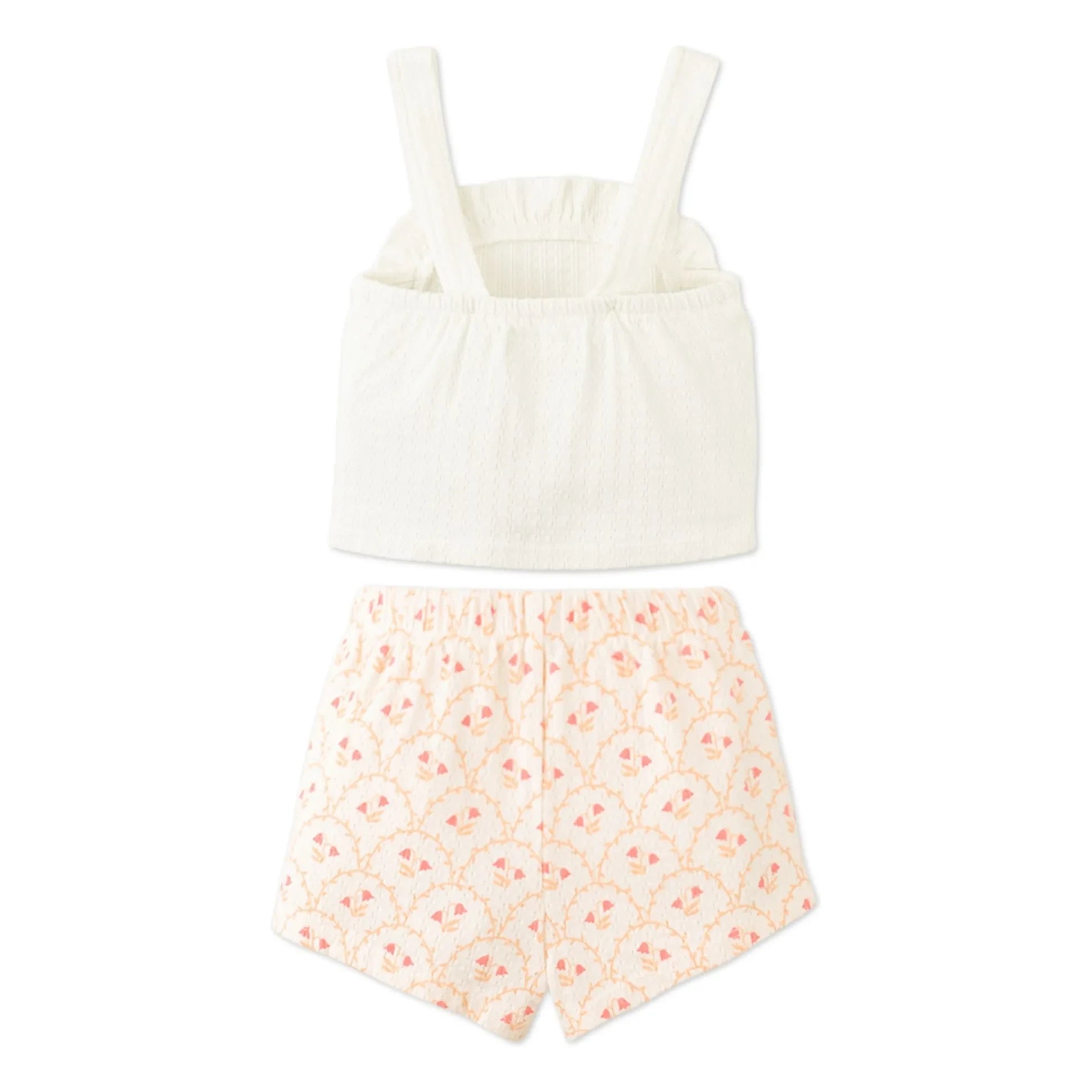 Gingersnaps - Erica Rüschen-Top und Shorts Set | Ecru